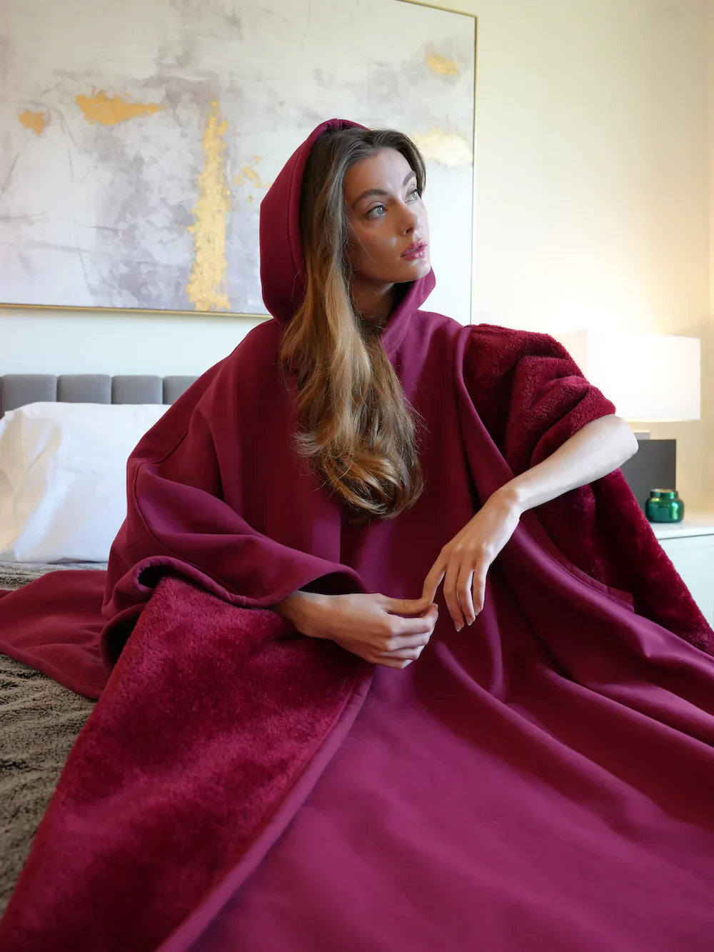 Womens Wearable Blanket Hoodie Oversized Cosy – Liv