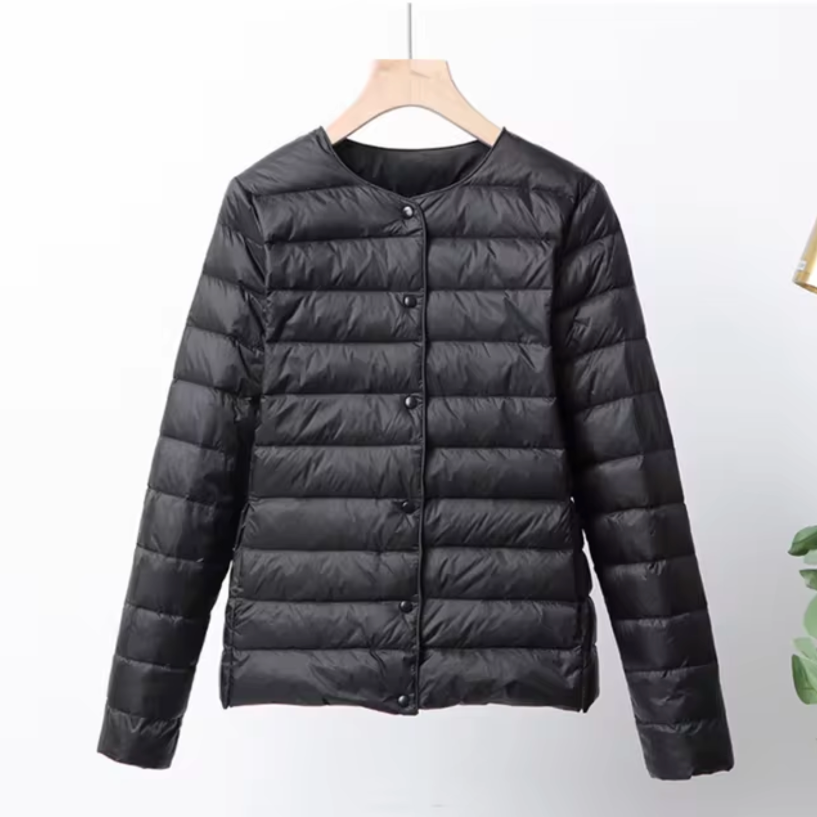 Womens Puffer Jacket Ultralight Short Design in White – Sage