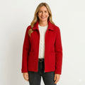 Womens Jacket Luxury Zip Structured Elegant  – Peru