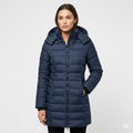 Womens Puffer Jacket Slim Quilted Longline with Hood – Isla