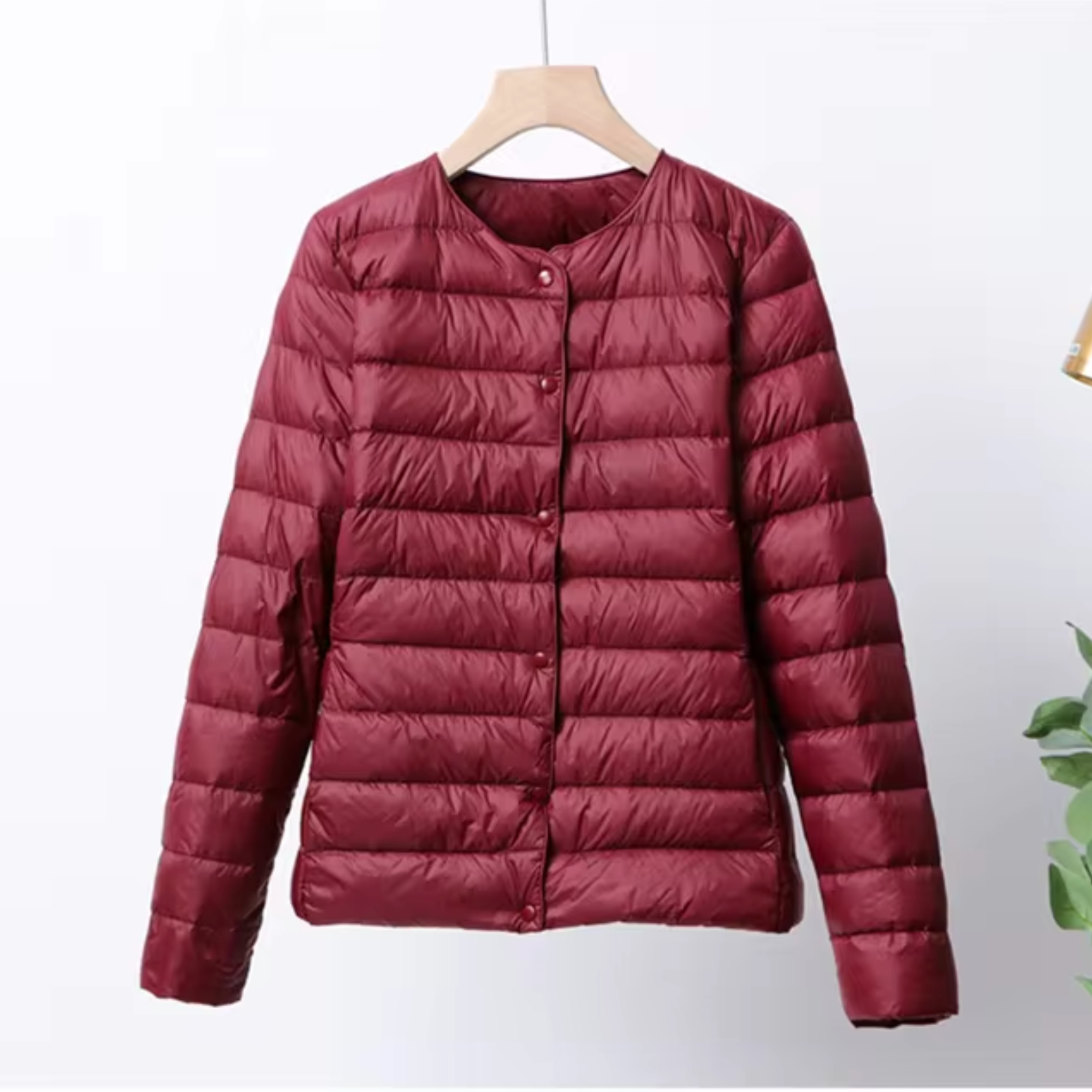 Womens Puffer Jacket Ultralight Short Design in White – Sage