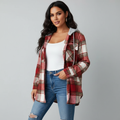 Womens Jacket Hooded Mixed Texture Relaxed – Bea