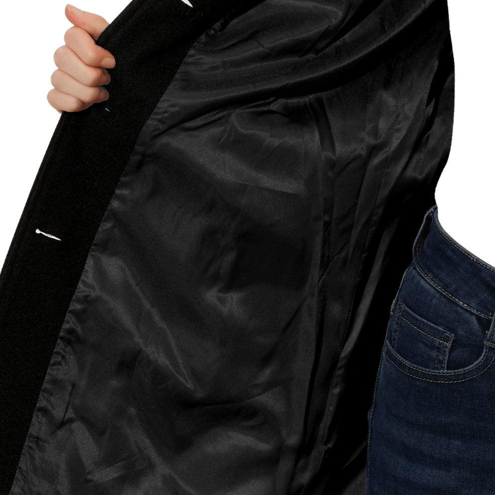 Womens Coat A-Line Button Closure Elegant Classic – Nova