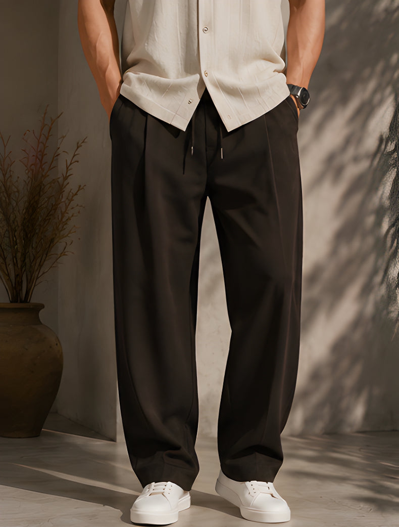 Espresso Relaxed Trouser - Espresso Brown | Tarlano