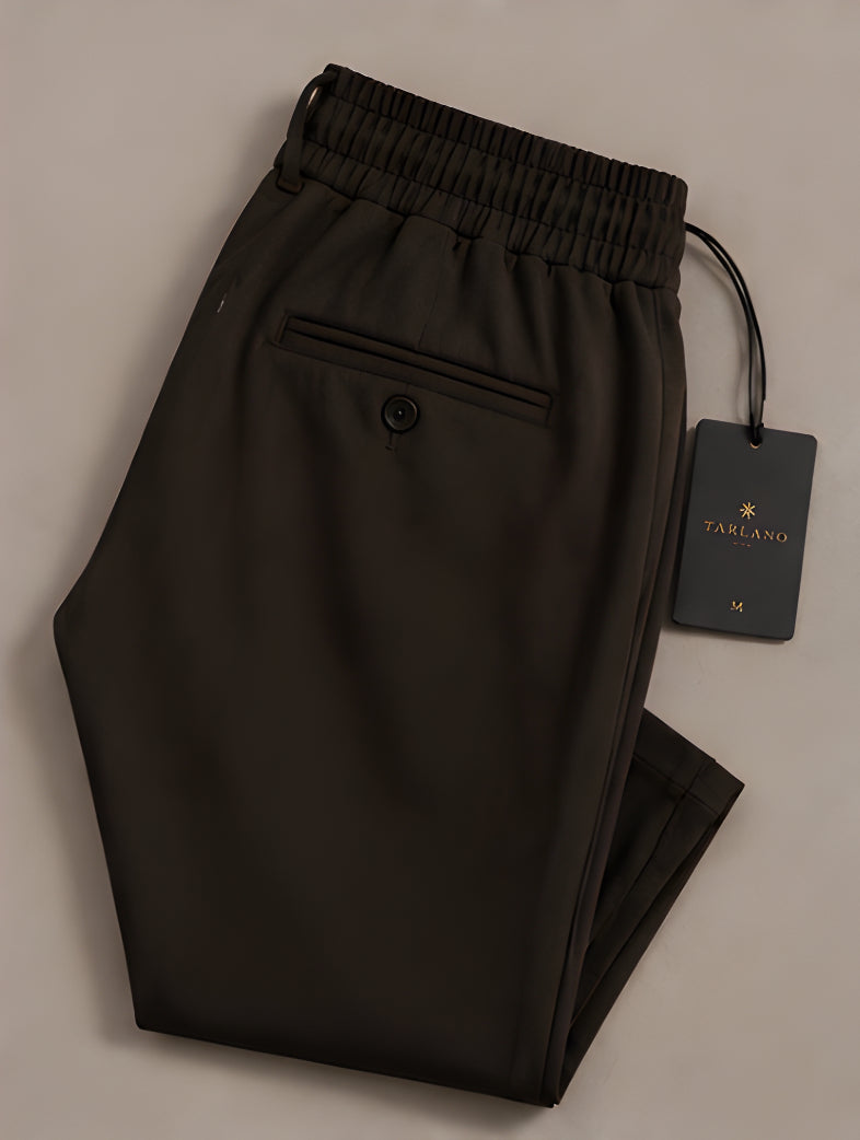 Espresso Relaxed Trouser - Espresso Brown | Tarlano