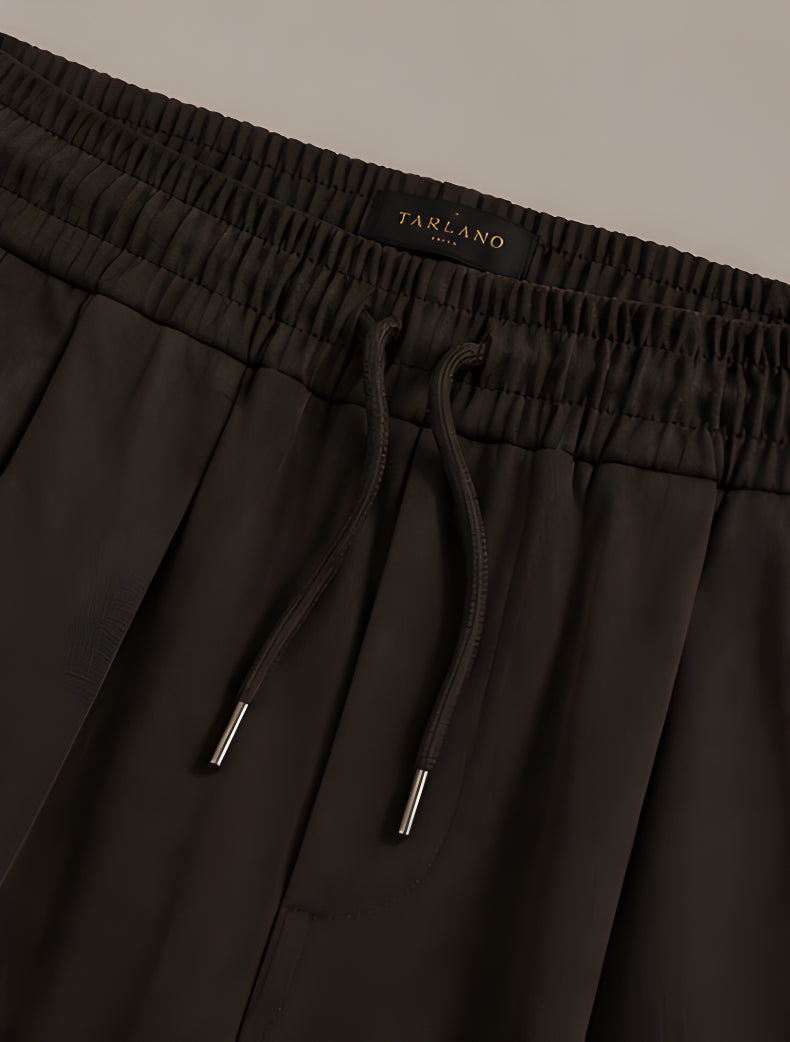 Espresso Relaxed Trouser - Espresso Brown | Tarlano