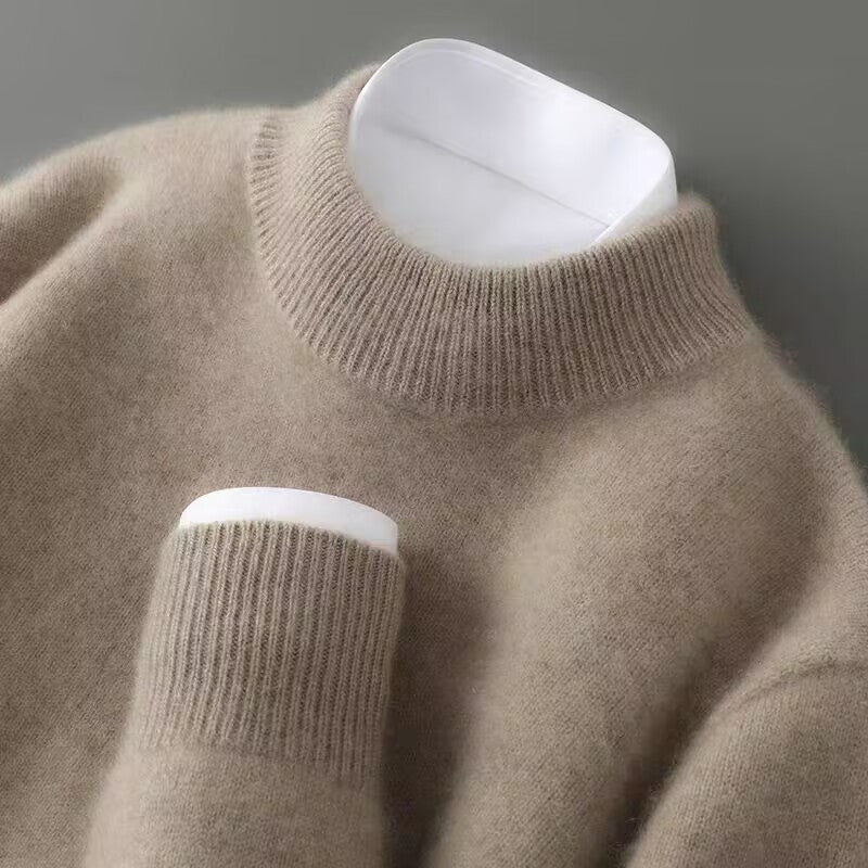 Womens Cardigan 100% Cashmere Classic Crew Neck – Yara