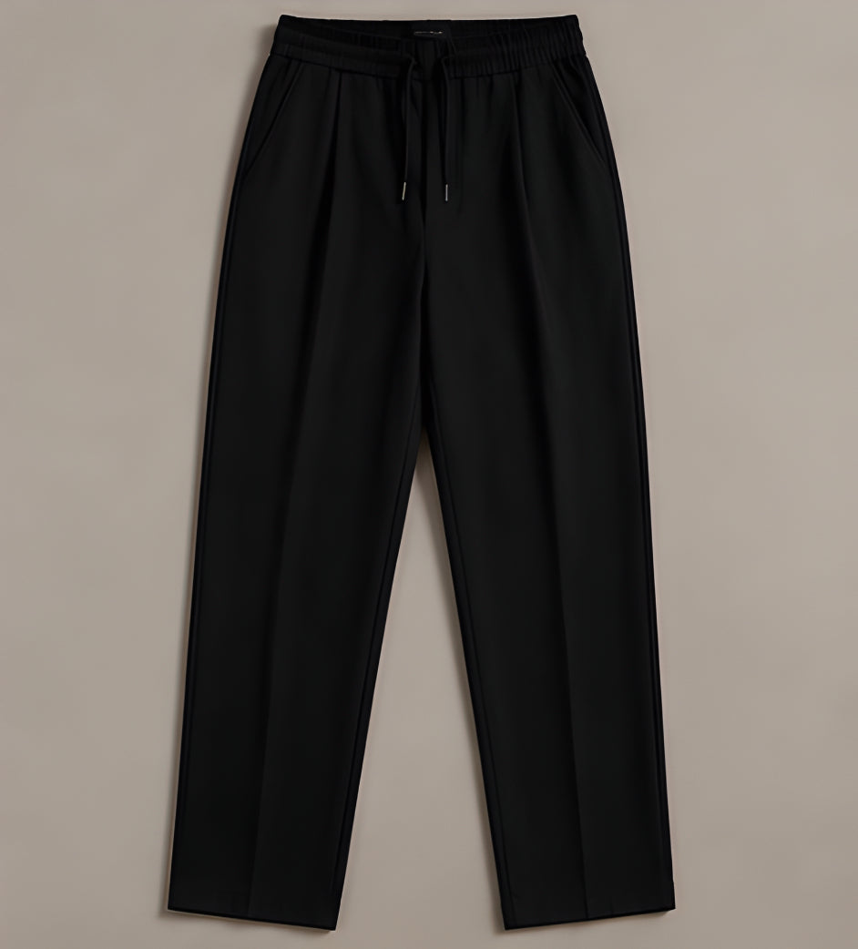 Noir Relaxed Trouser - Black | Tarlano