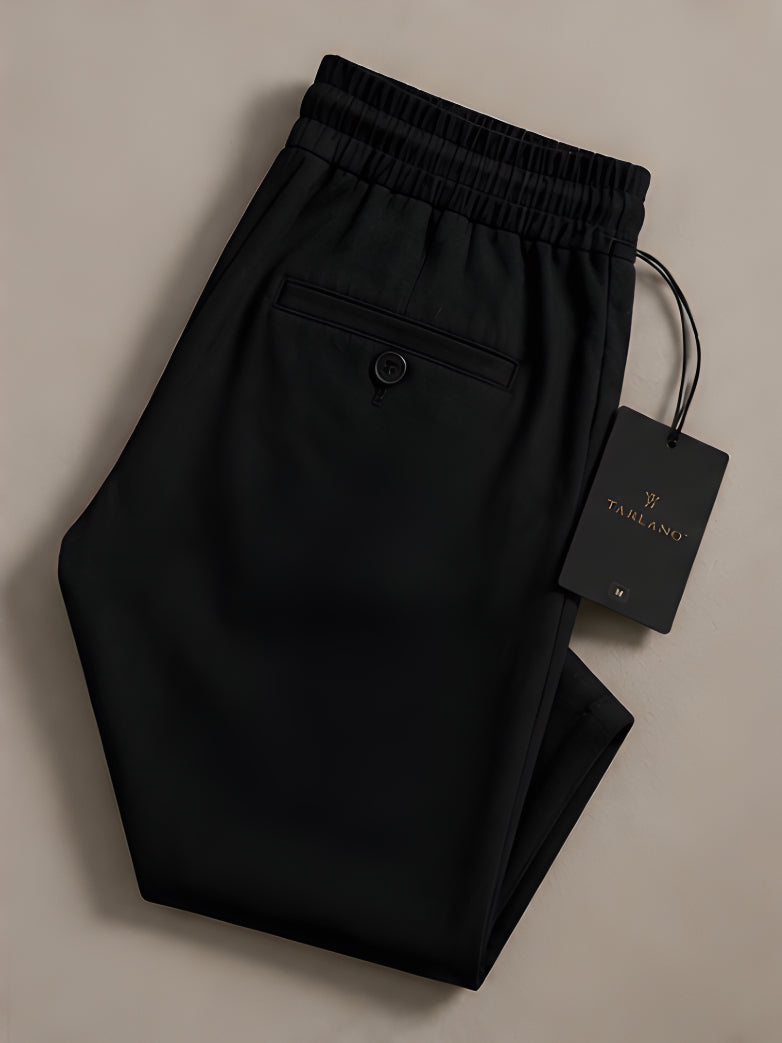 Noir Relaxed Trouser - Black | Tarlano