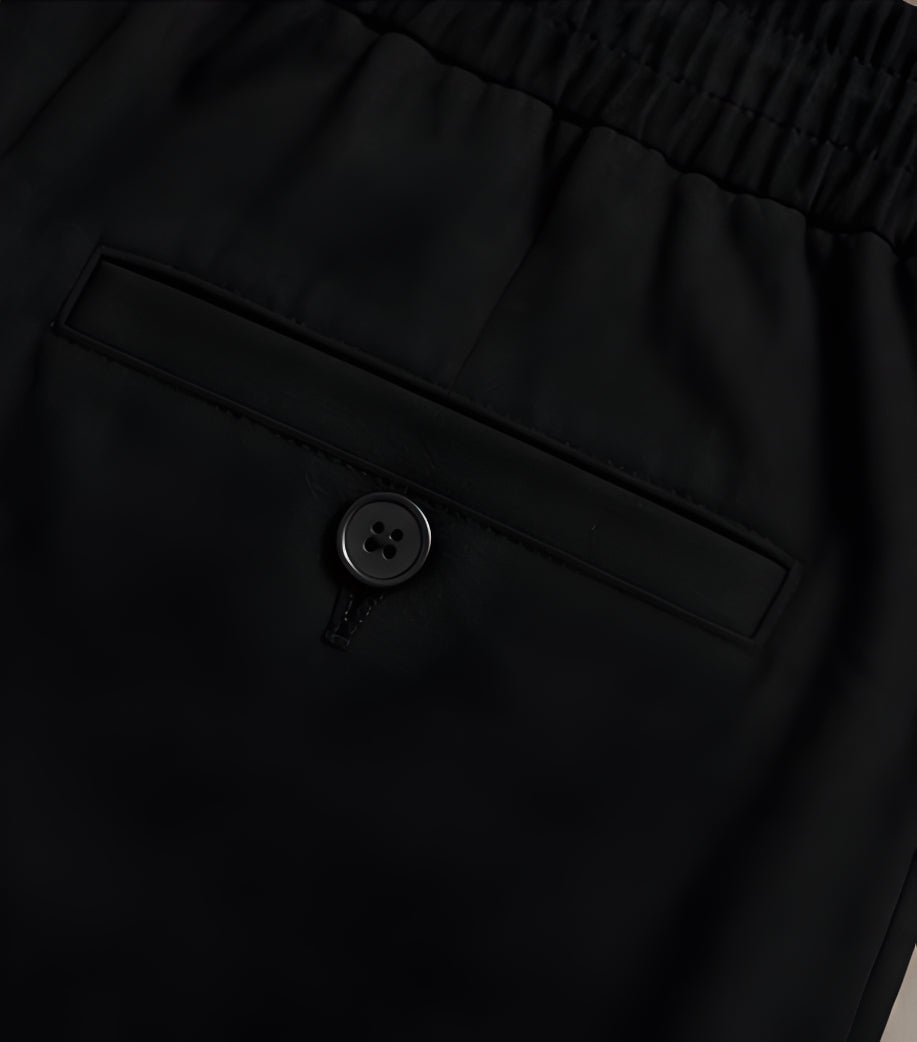 Noir Relaxed Trouser - Black | Tarlano