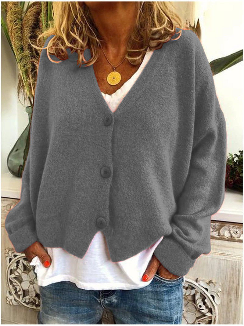 Womens Cardigan Knit Cosy Stylish Comfort in Orange – Elm