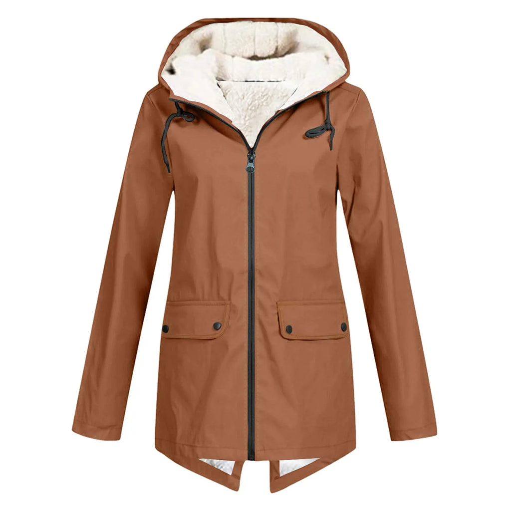 Womens Jacket Rain Hooded Waterproof Packable – Remi