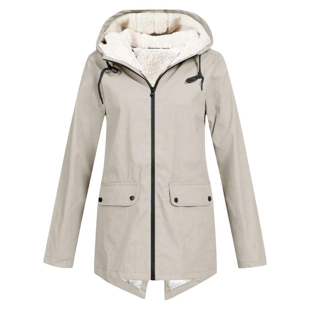 Womens Jacket Rain Hooded Waterproof Packable – Remi
