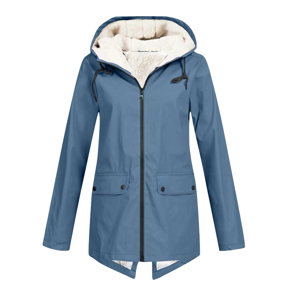 Womens Jacket Rain Hooded Waterproof Packable – Remi