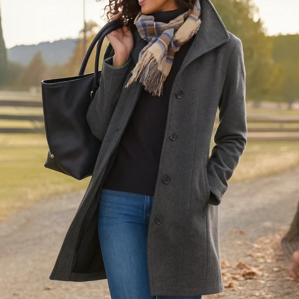Womens Coat Wool Winter Timeless Elegant – Cora