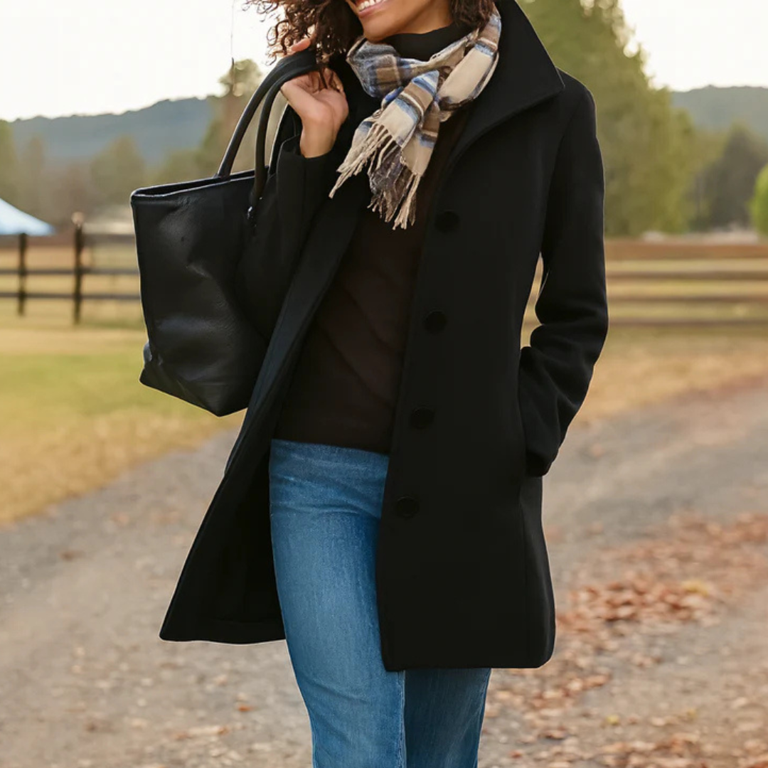 Womens Coat Wool Winter Timeless Elegant – Cora
