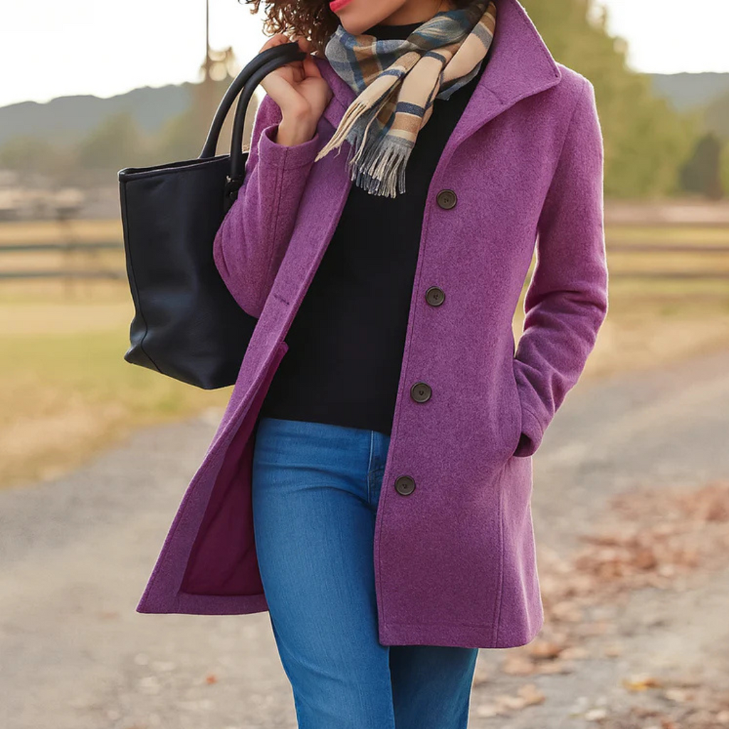 Womens Coat Wool Winter Timeless Elegant – Cora