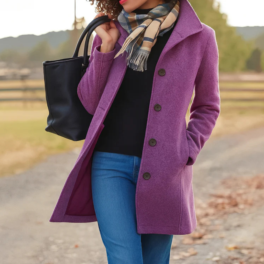 Womens Coat Wool Winter Timeless Elegant – Cora