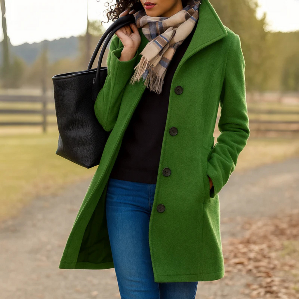 Womens Coat Wool Winter Timeless Elegant – Cora