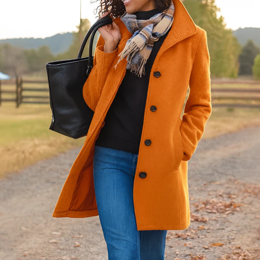Womens Coat Wool Winter Timeless Elegant – Cora