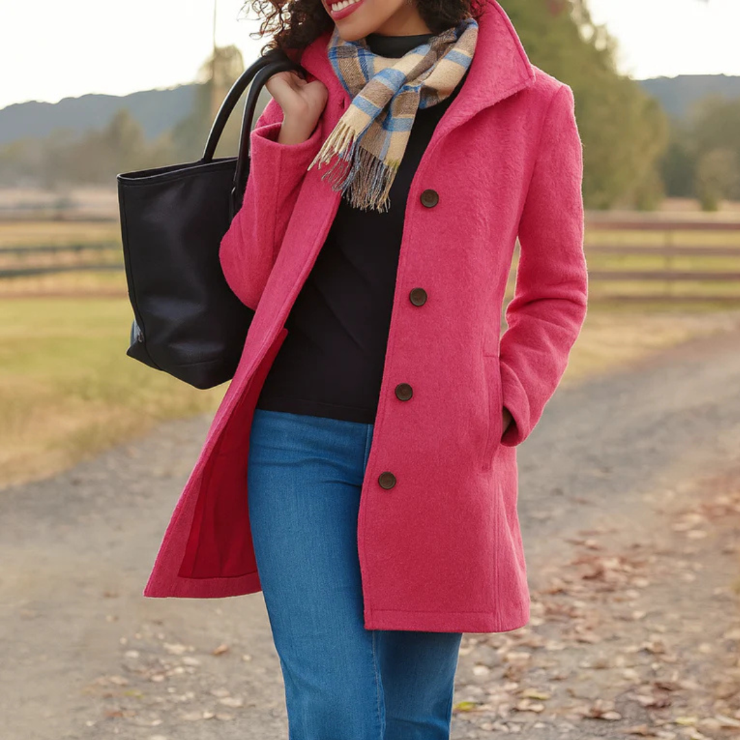 Womens Coat Wool Winter Timeless Elegant – Cora