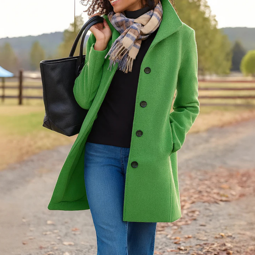 Womens Coat Wool Winter Timeless Elegant – Cora
