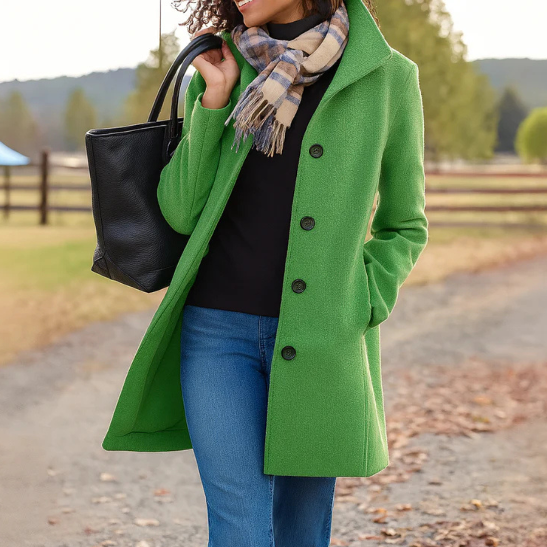 Womens Coat Wool Winter Timeless Elegant – Cora