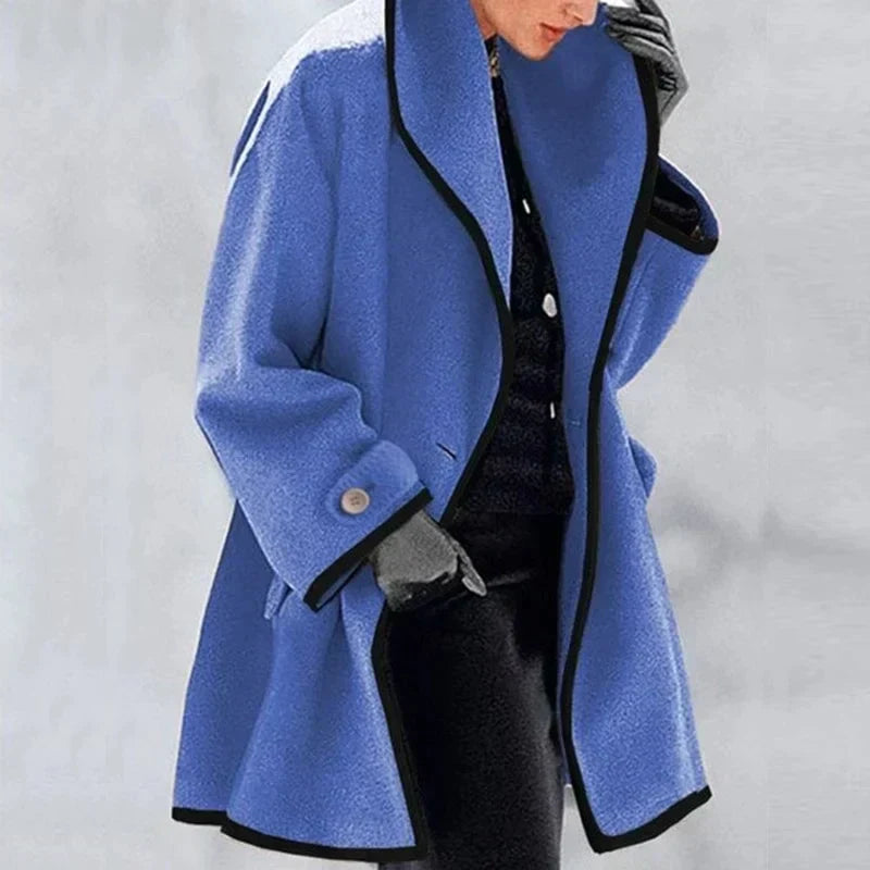 Womens Jacket Fleece Button-Front Cosy Structured – Nell