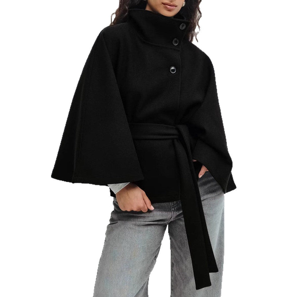 Womens Coat Classic Warm Relaxed Structured in Khaki – Lark