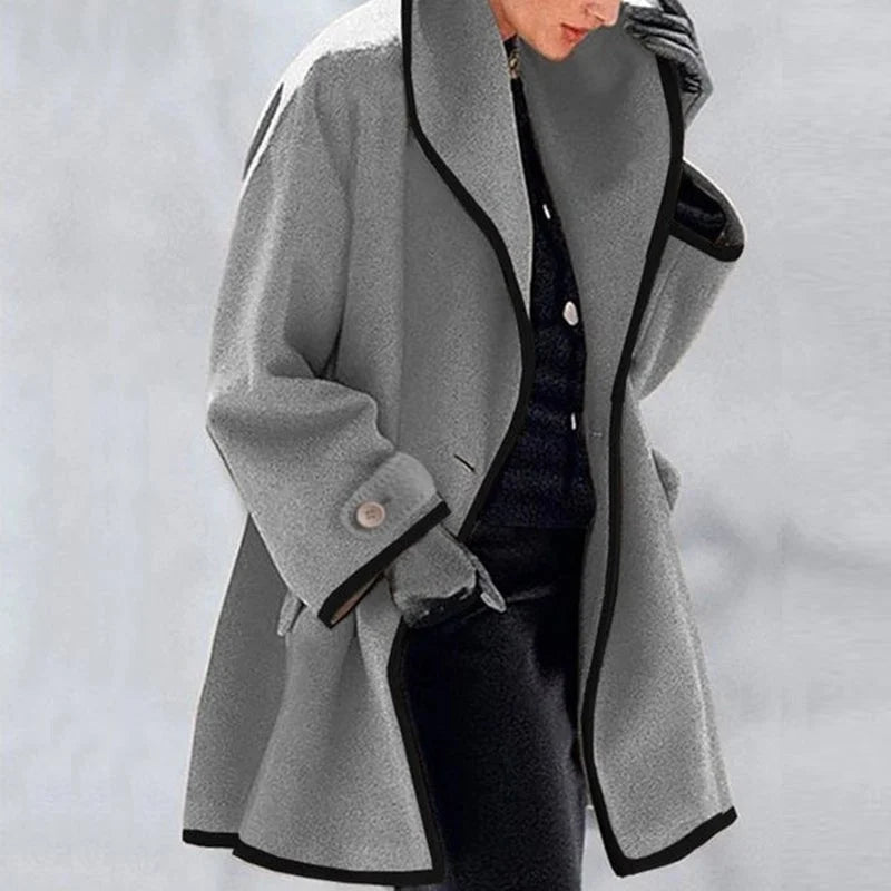 Womens Jacket Fleece Button-Front Cosy Structured – Nell