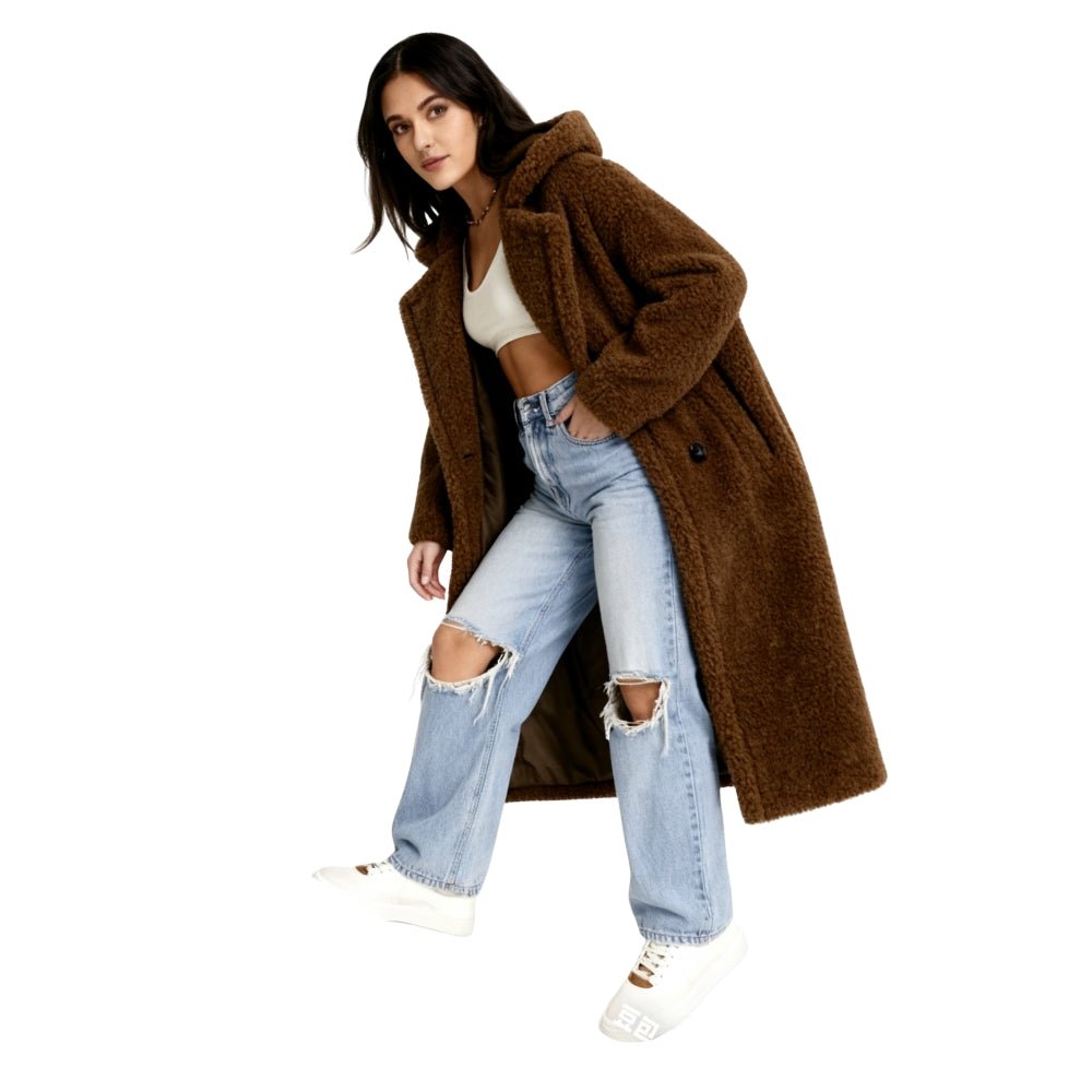 Womens Coat Classic Oversized Warm Structured – Pearl