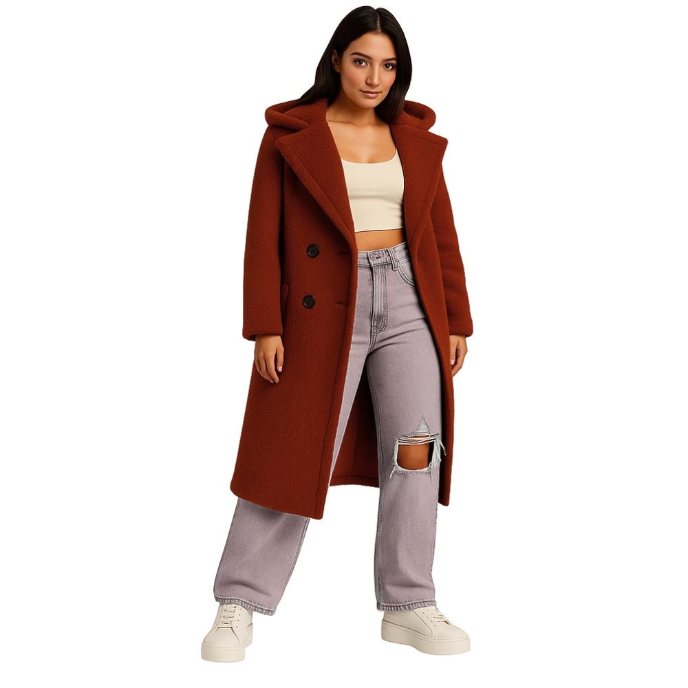 Womens Coat Classic Oversized Warm Structured – Pearl