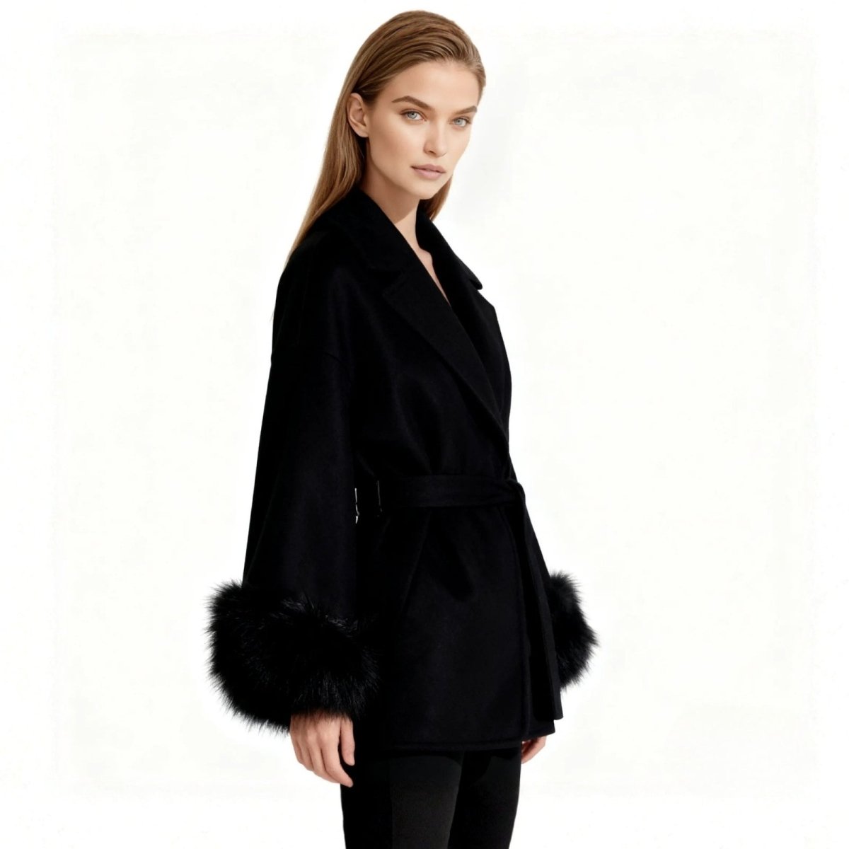 Womens Coat Long Classic Tailored Elegant – Mira