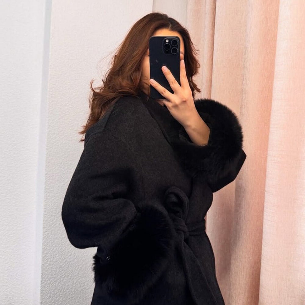 Womens Coat Long Classic Tailored Elegant – Mira