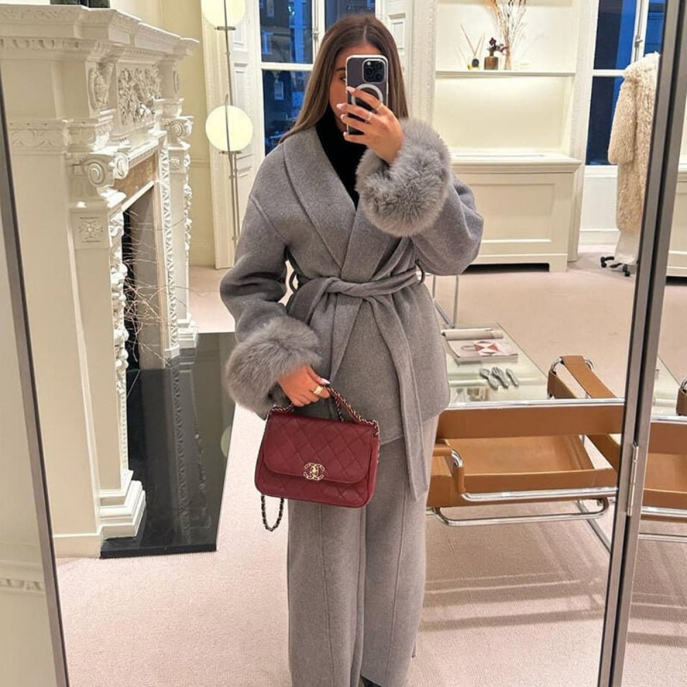 Womens Coat Long Classic Tailored Elegant – Mira