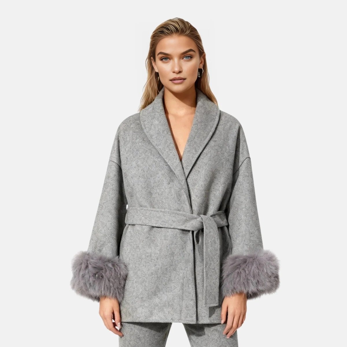 Womens Coat Long Classic Tailored Elegant – Mira