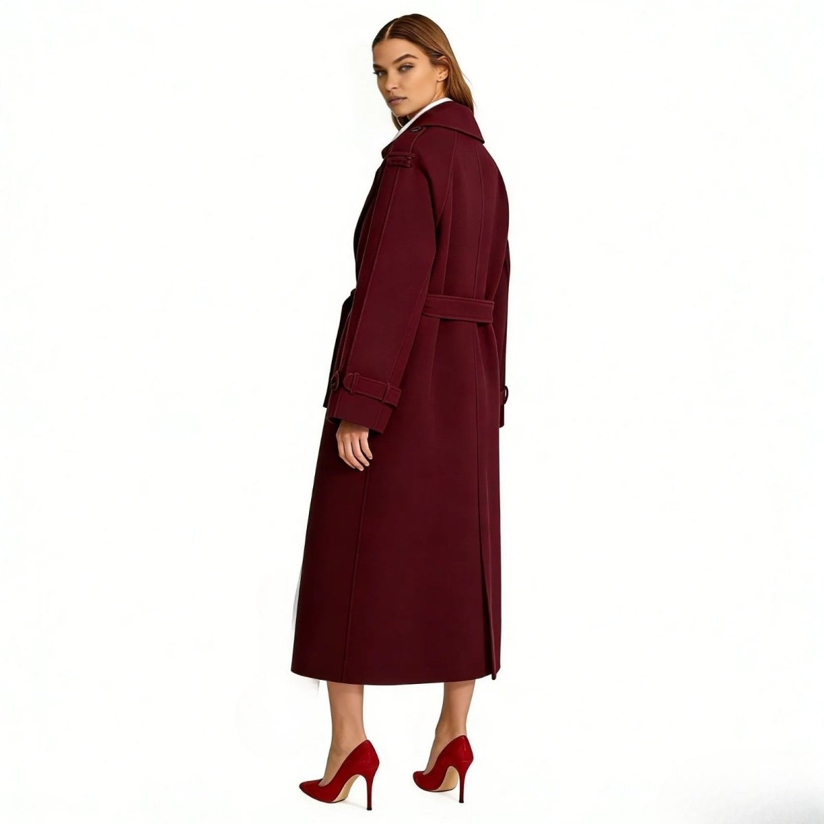 Womens Coat Classic Oversized Structured Long – Eve