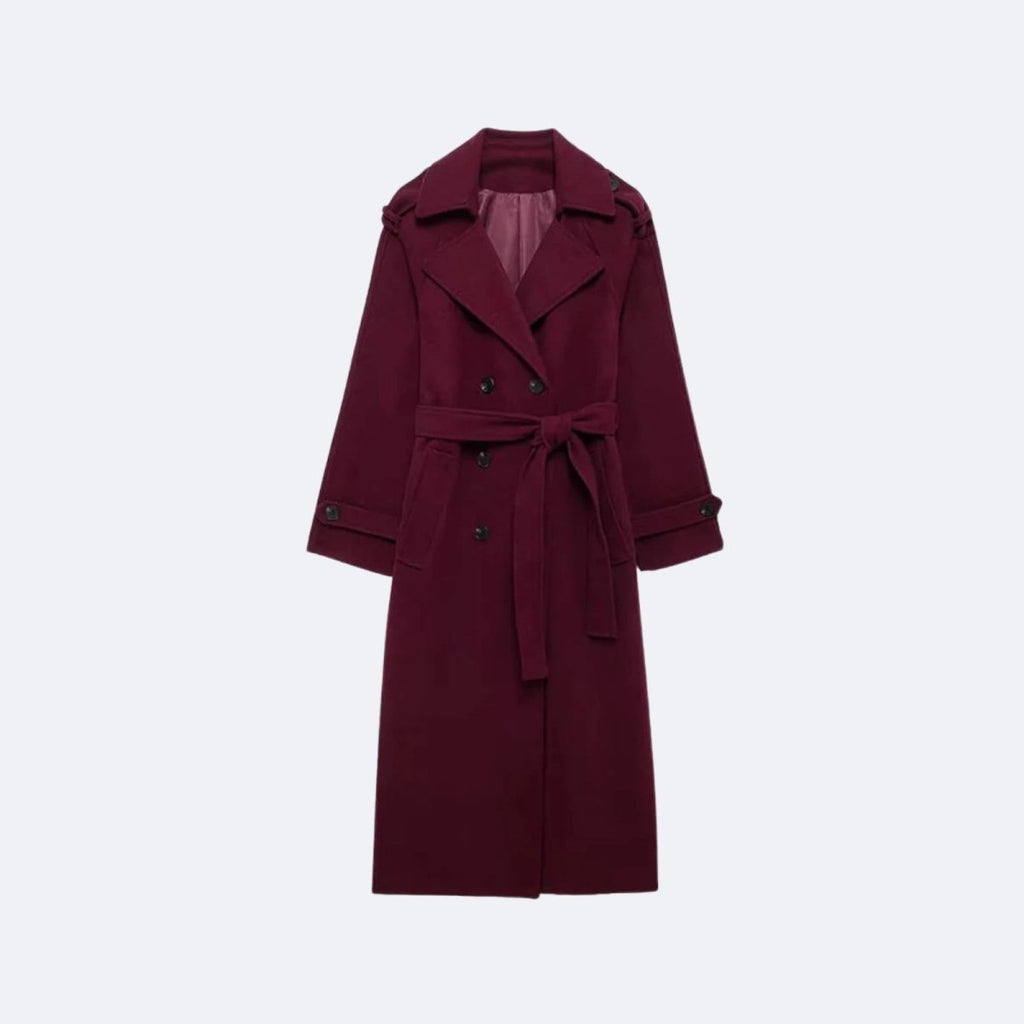 Womens Coat Classic Oversized Structured Long – Eve