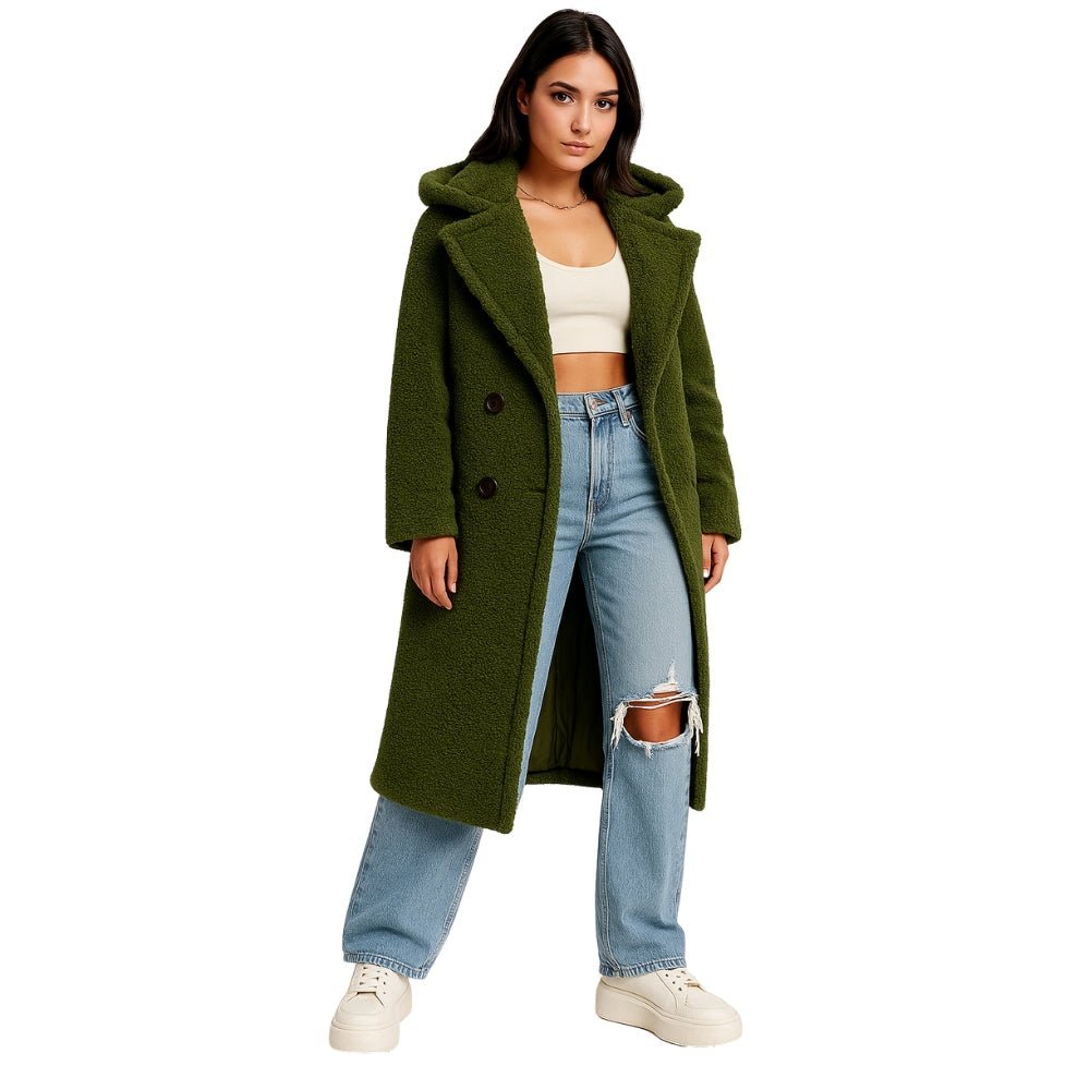 Womens Coat Classic Oversized Warm Structured – Pearl