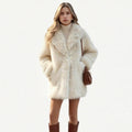 Womens Coat Premium Luxury Investment One Size in Camel – Ivy