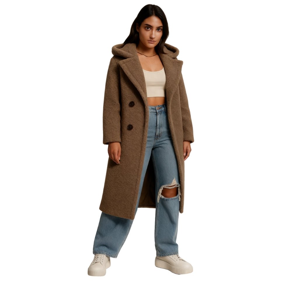 Womens Coat Classic Oversized Warm Structured – Pearl