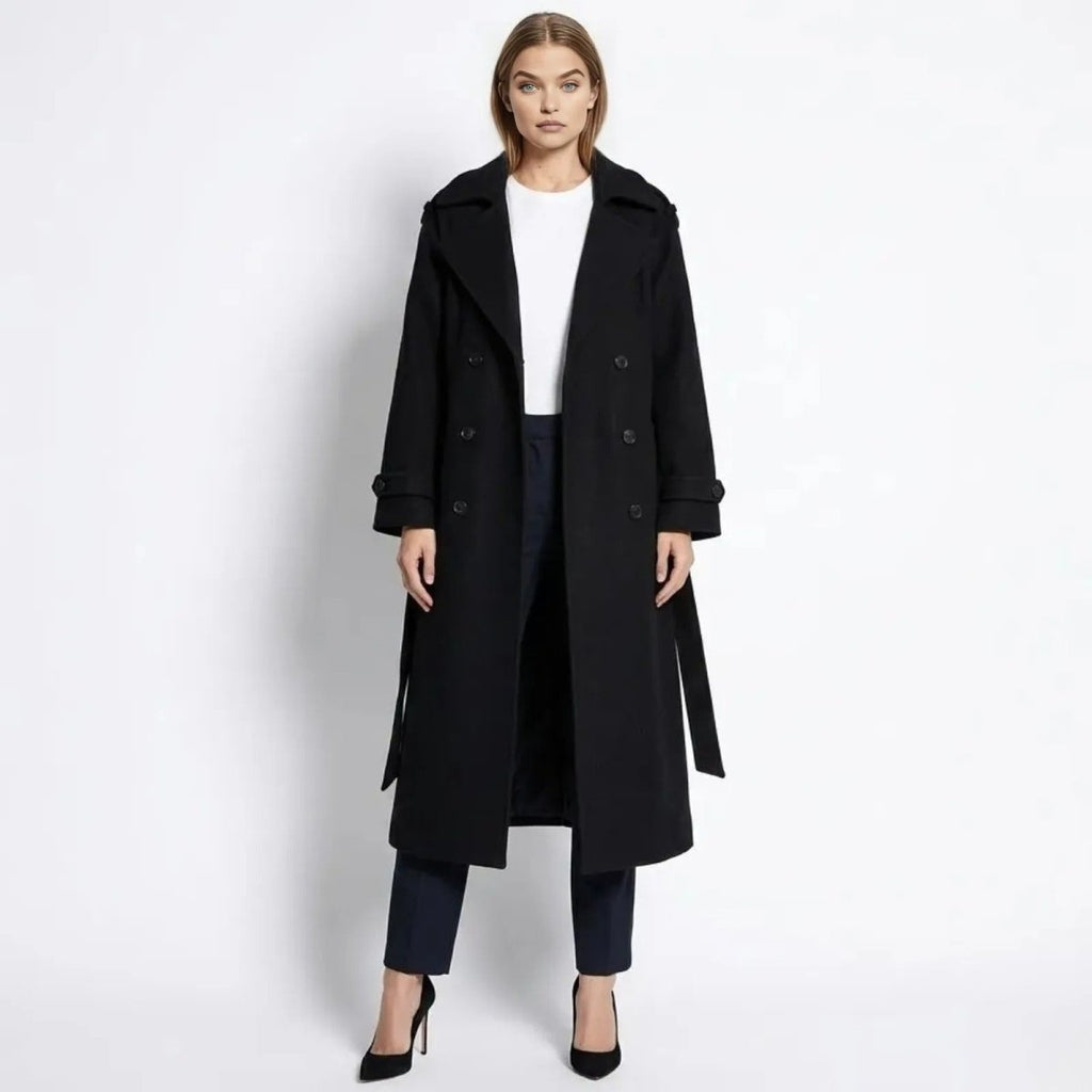 Womens Coat Classic Oversized Structured Long – Eve
