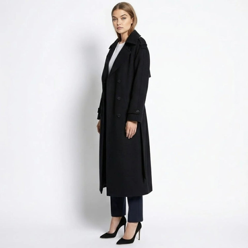 Womens Coat Classic Oversized Structured Long – Eve