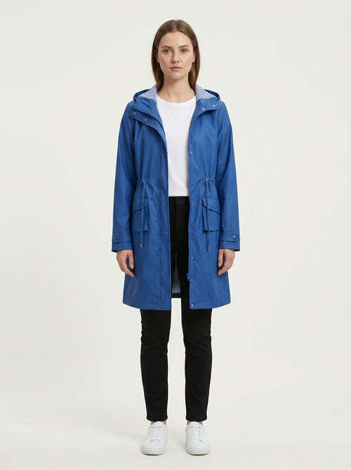 Long waterproof trench coat — On Model - Neutral | Generated by Modelize