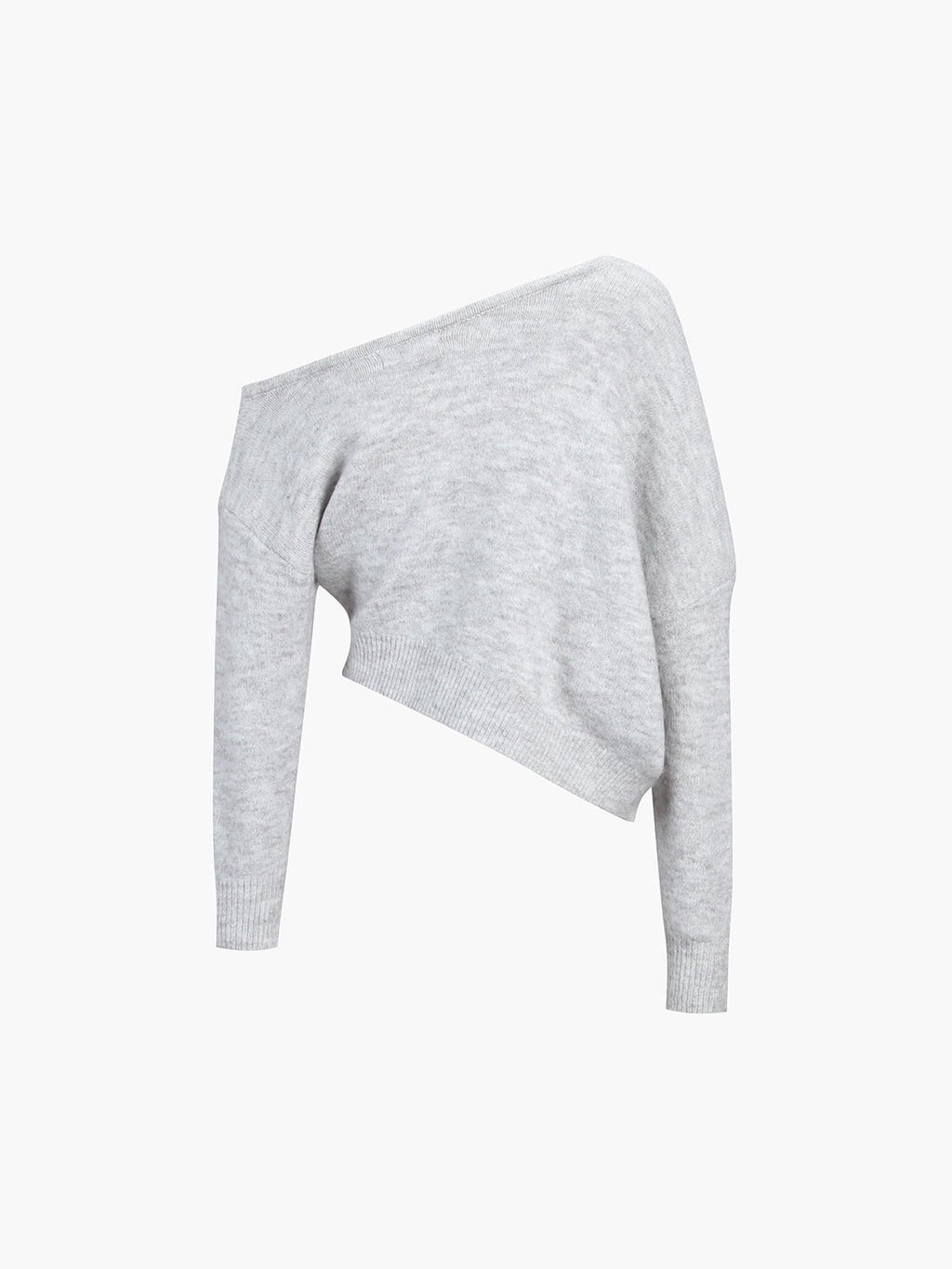 Womens Knit Jumper One Shoulder Asymmetric Long Sleeve – Demi