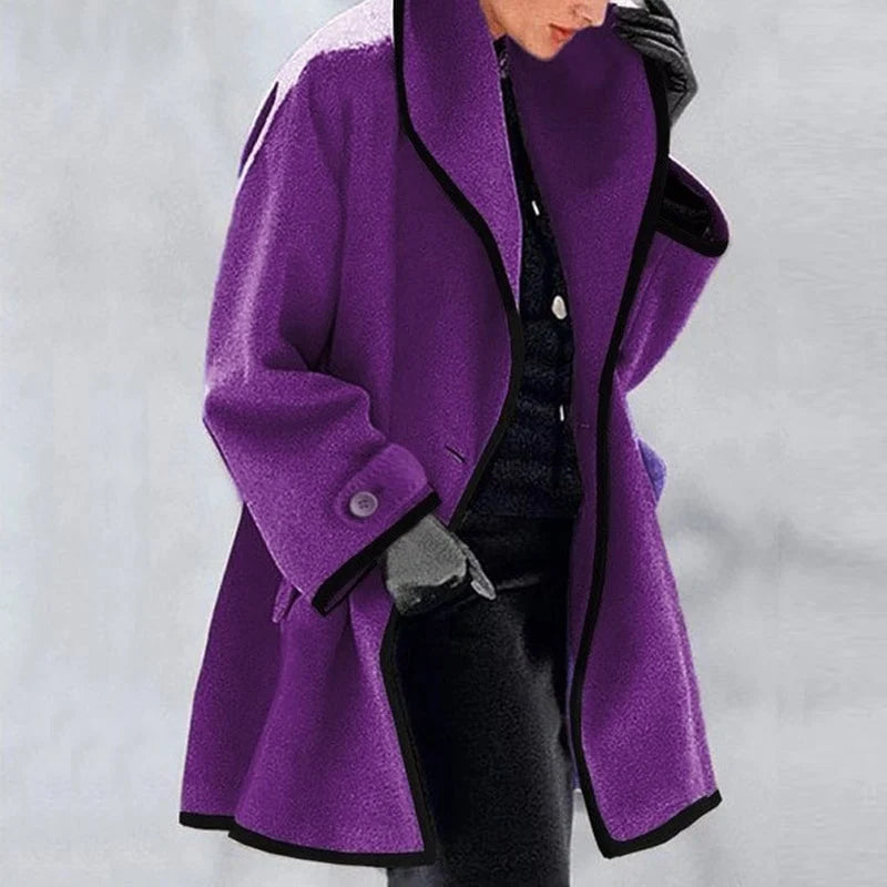 Womens Jacket Fleece Button-Front Cosy Structured – Nell