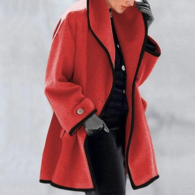 Womens Jacket Fleece Button-Front Cosy Structured – Nell