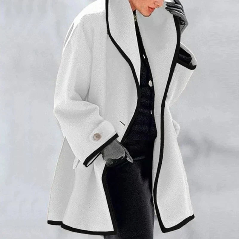 Womens Jacket Fleece Button-Front Cosy Structured – Nell