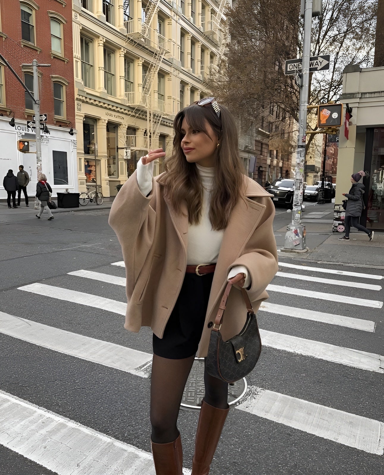Women Coats Long Double-Breasted Boxy Cut Structured – Tava