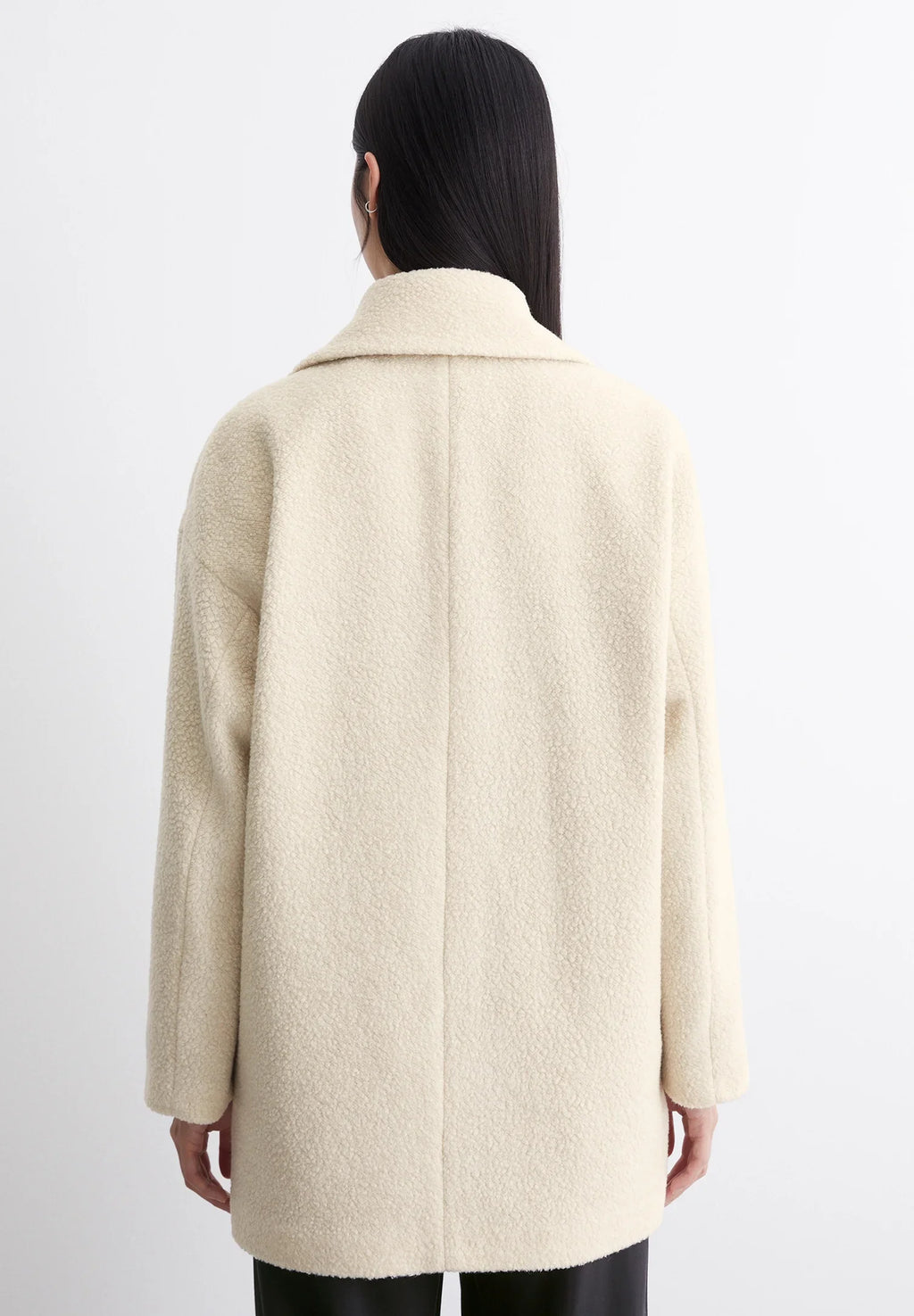 Women Coats Long Double Breasted Lapel Soft Texture Coat – Yeva